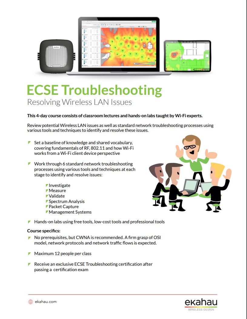 ECSE Troubleshooting Datasheet